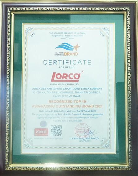 Danh hiệu và giải thưởng 4 Top 10 Thương Hiệu Tiêu Biểu Châu Á -Thái Bình Dương