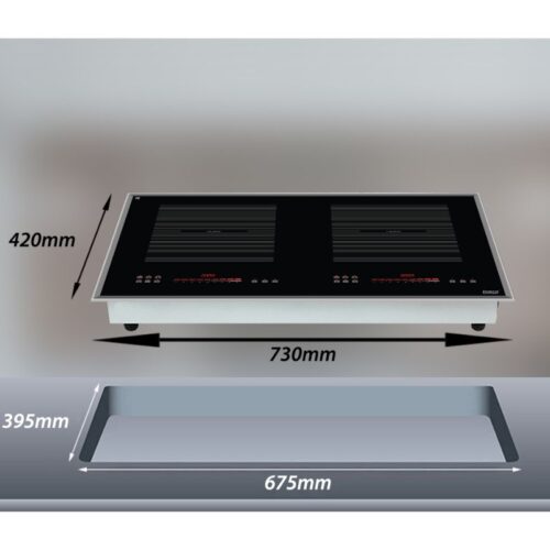 Bếp từ đôi Lorca TA-117 PRO lắp âm 3 Kích thước bếp từ đôi Lorca TA-117 PRO lắp âm
