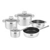 Bộ nồi chảo bếp từ Lorca TITANIUM-TA 5022 1 Bộ nồi chảo bếp từ Lorca TITANIUM-TA 5022